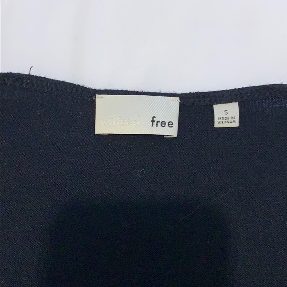 Black Deep-V Longsleeve Aritzia Bodysuit - Picture 3 of 4